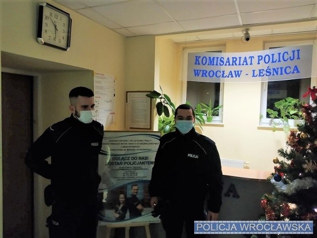 Policjanci z Leśnicy, którzy uratowali desperata