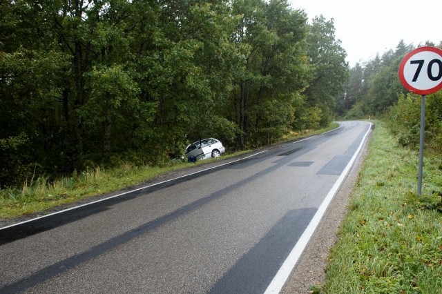 Wypadek koło Barcina