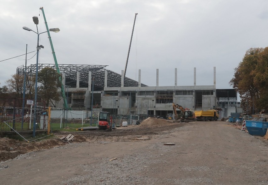 Stadion Pogoni - stan 23 października 2020.