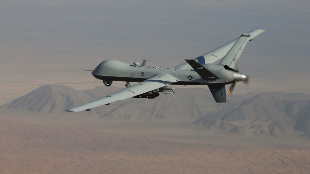 Dron MQ9 Reaper może być uzbrojony w kierowaną laserem broń.