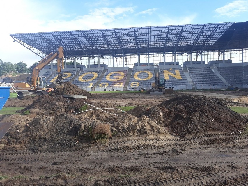 Stadion Pogoni - stan 16 lipca 2020.