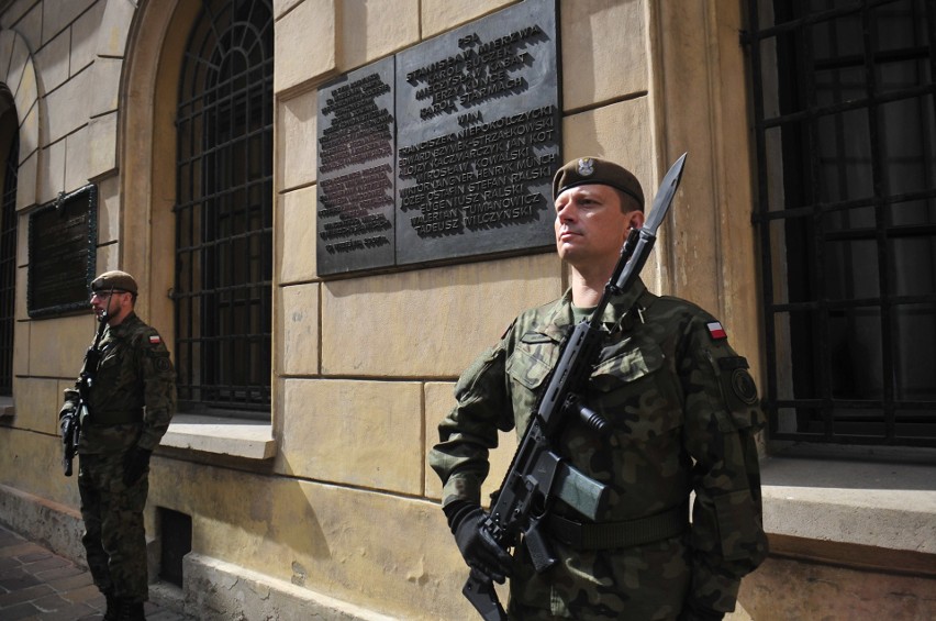 Kraków. Uroczyste obchody rocznicy wydania wyroków w pokazowym procesie krakowskim [ZDJĘCIA]