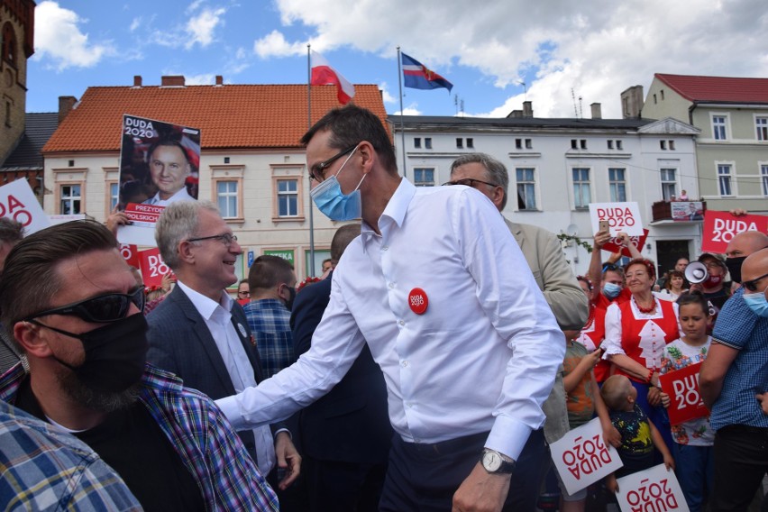 Premier Mateusz Morawiecki w Świeciu namawiał do głosowania na Andrzeja Dudę [zdjęcia, wideo]