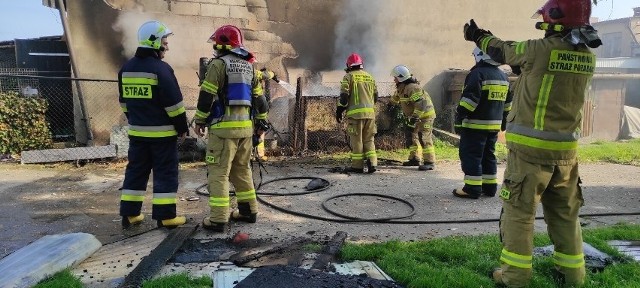 - Ze zgłoszenia wynikało, że doszło do pożaru budynku gospodarczego. Z uwagi na to i spore zadymienie dyżurny zadysponował liczne siły i środki - JRG Grodzisk, OSP Grodzisk, Grąblewo i Słocin. Na miejscu okazało się, że pali się sterta materiałów - drewno, opakowania i inne. Na szczęście pożar w żaden sposób nie przedostał się na stojący tuż obok budynek - mówi oficer prasowy Komendy Powiatowej Państwowej Straży Pożarnej w Grodzisku Wielkopolskim, Marcin Nowak.Zobacz zdjęcia -->