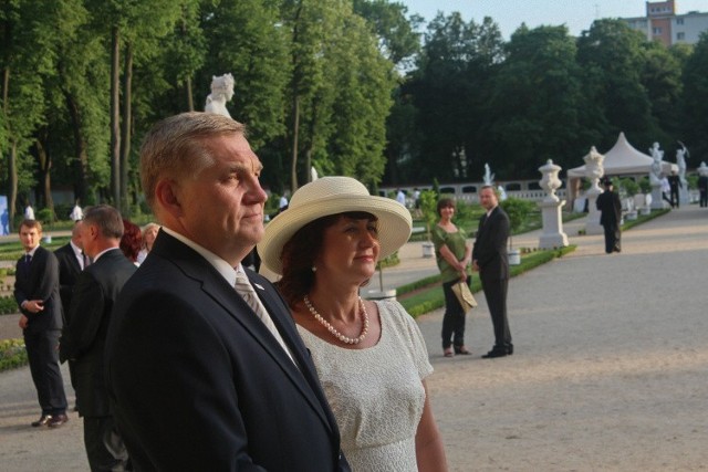 Tadeusz Truskolaski, prezydent Białegostoku, z małżonką