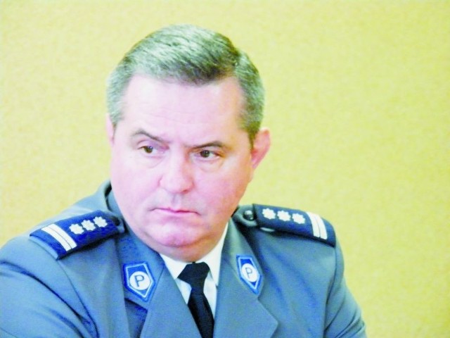 Insp. Andrzej Ryński służy w policji już 30 lat. Wciąż zamierza kierować łomżyńską komendą miejską.