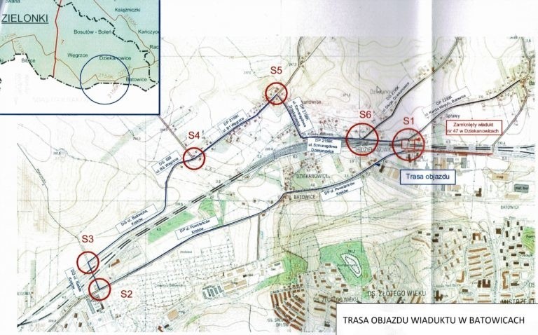 Wiadukt nad torami w Batowicach będzie zamknięty. Zaczyna się remont jezdni