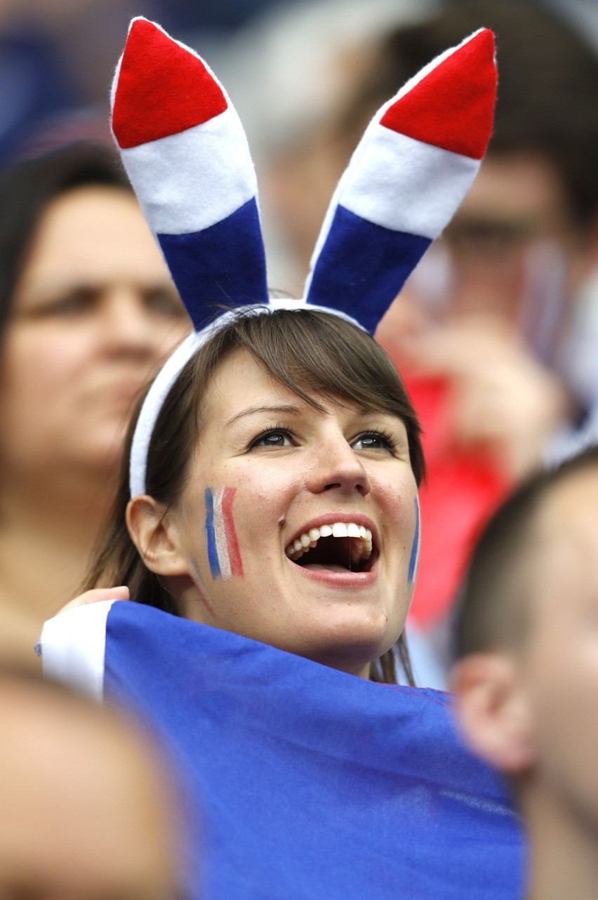 Kibice przed meczem Francja - Rumunia