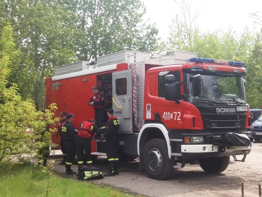 Nad Brynicą we wtorek, 16 maja, trwały poszukiwania...