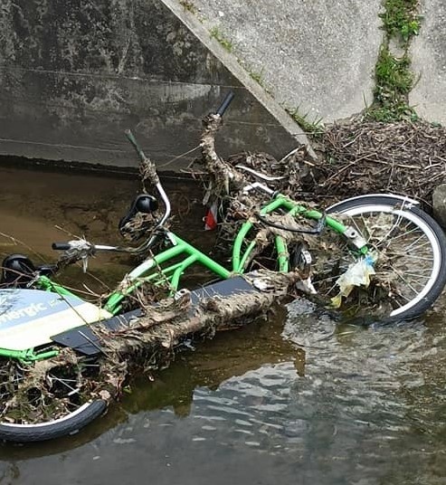 Ktoś wrzucił miejski rower do kanału. To jeden z wielu...