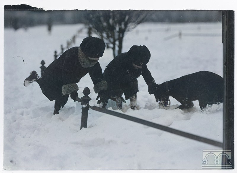 Planty zimą ok. 1925 rok