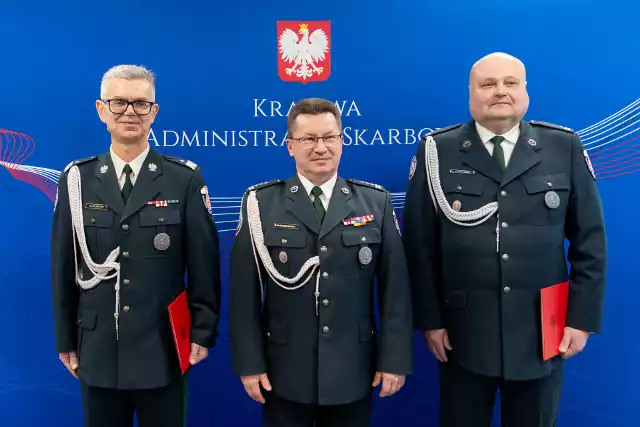 Maciej Fiłończuk (z lewej) został zastępcą Dyrektora Izby Administracji Skarbowej w Białymstoku nadzorującego Pion Celno-Graniczny.