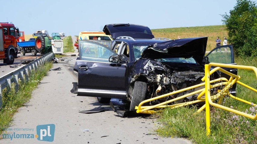 Zderzenia Porsche z ciągnikiem