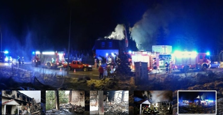 W pożarze magazynu w Koleczkowie spłonął m.in. dom....
