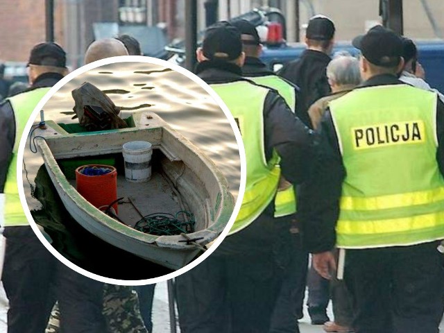 62-latek wypadł z łodzi, gdy wlewał paliwo do silnika. Uratował go policjant.