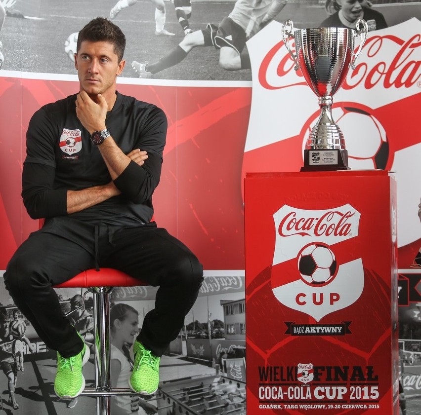 Robert Lewandowski przyjechał do Gdańska na turniej Coca-Cola Cup [ZDJĘCIA]