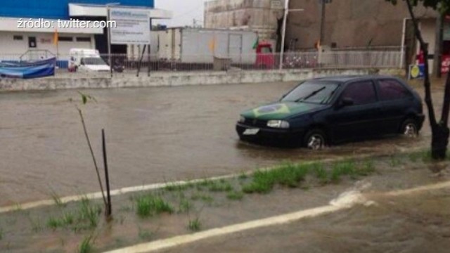 Recife po czwartkowych opadach deszczu