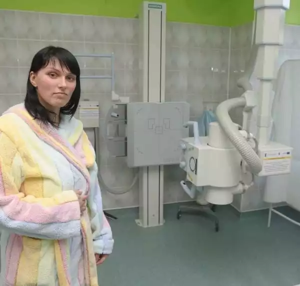 Monika Mielczarek jest jedną z pierwszych pacjentek, które przebadano nowym rentgenem.