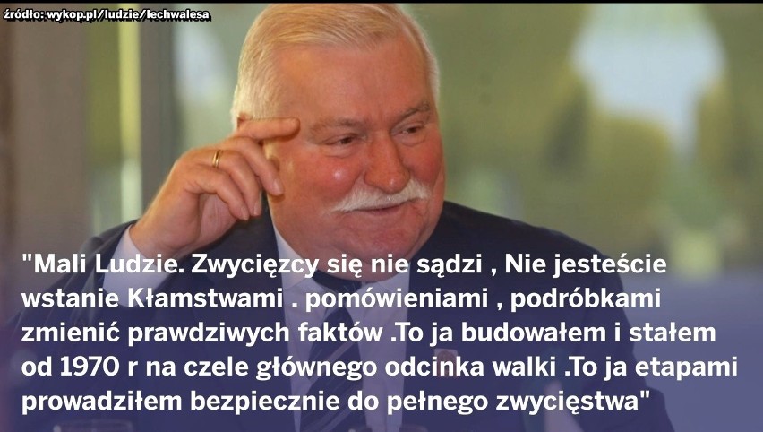 Lech Wałęsa komentuje sprawę teczki na wykop.pl