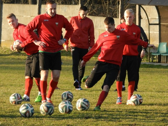 Trening GKS Tychy przed meczem z Miedzią Legnica