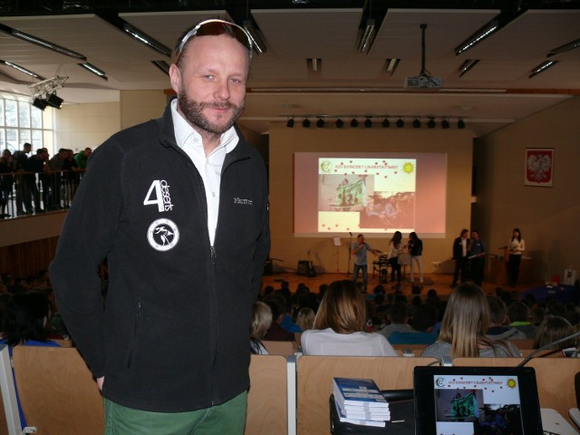 Andrzej Gondek był także na koncercie charytatywnym w Centrum Edukacji Zawodowej.