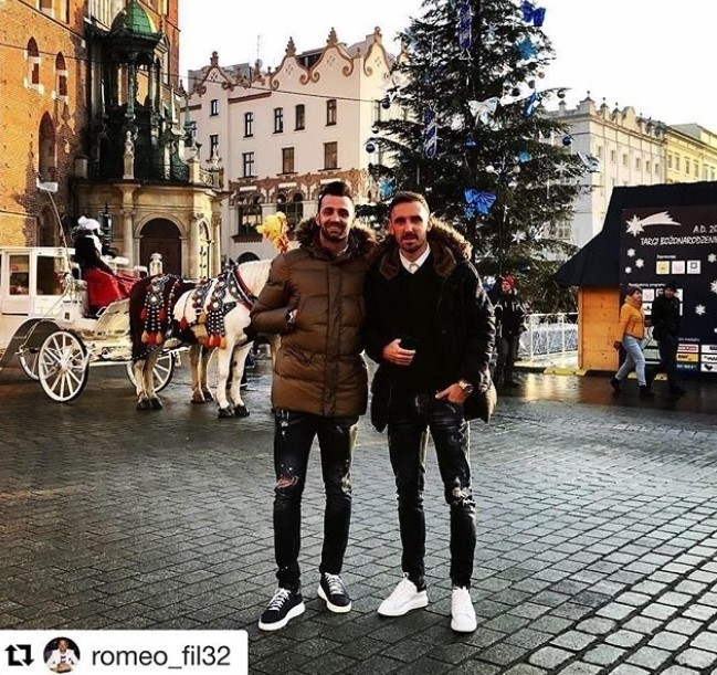 Denis Popović (z prawej) kilka tygodni temu był w Krakowie -...