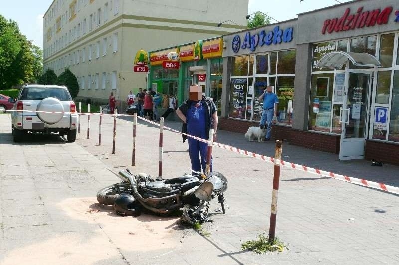 Wypadek motocyklisty w Zgierzu. Utrudnienia na drodze krajowej 71