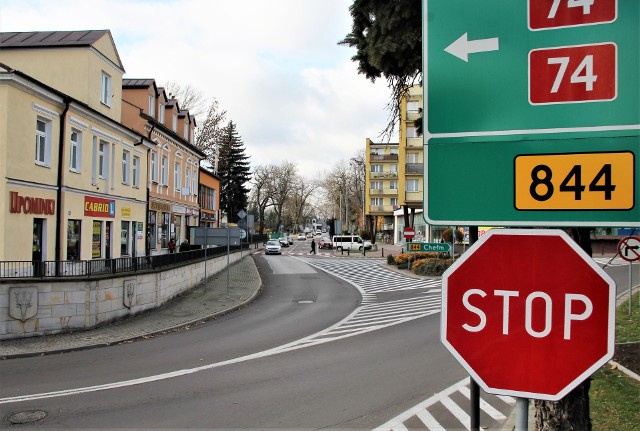 Na zdjęciu ulice w centrum Hrubieszowa