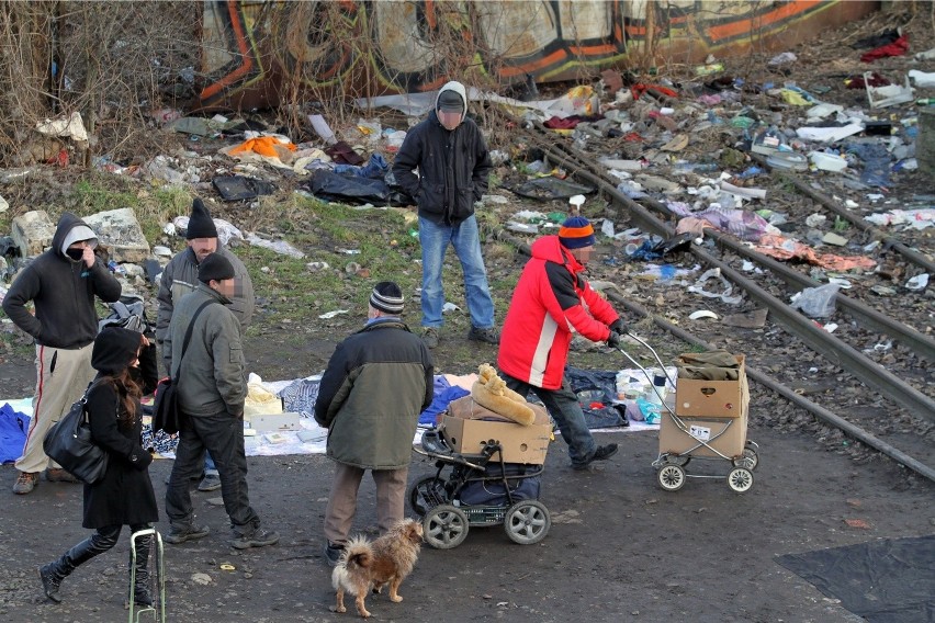 Wrocław, targowisko na Dworcu Świebodzkim