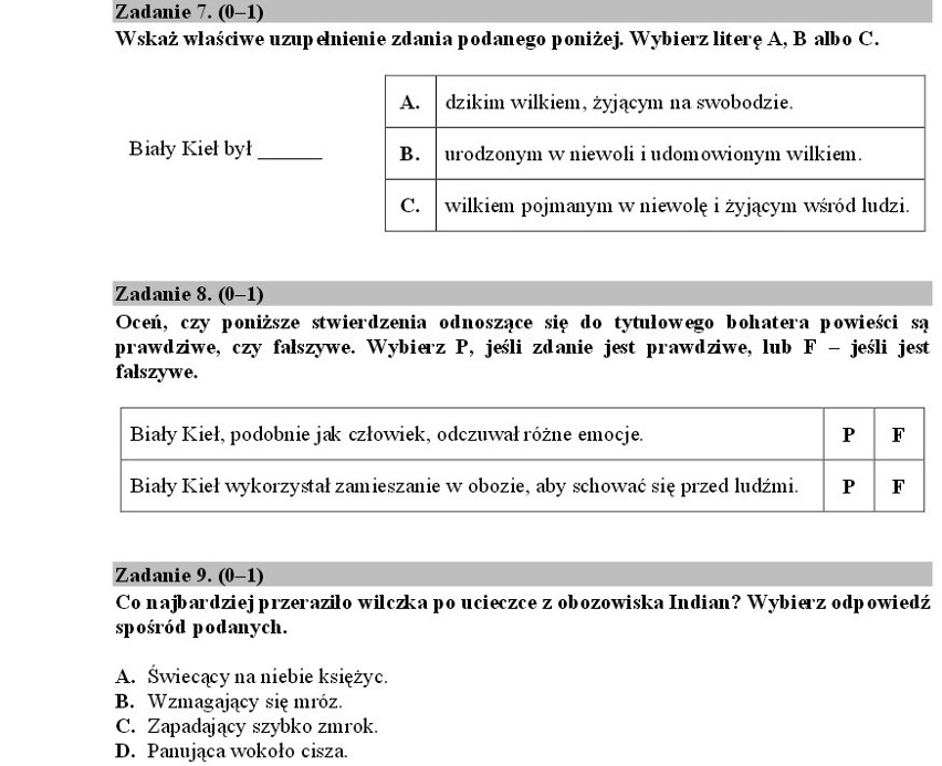 Próbny sprawdzian szóstoklasisty 2014 - języki polski,...