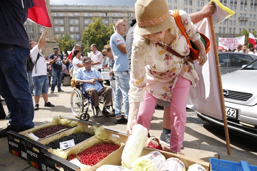 Protest rolników w Warszawie 13 lipca 2018