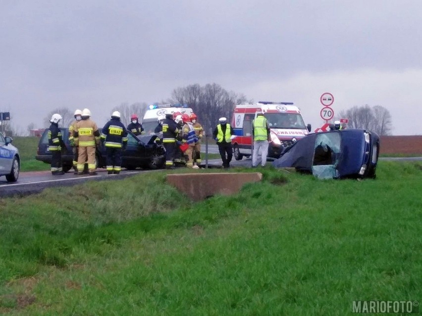 Groźny wypadek na DK41 w Niemysłowicach koło Prudnika.