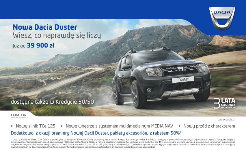 Nowa Dacia Duster w salonach JASZPOL!