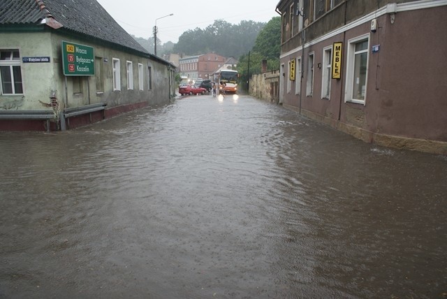 Koronowo znów zalane - denerwuje się Pan Darek [zdjęcia]