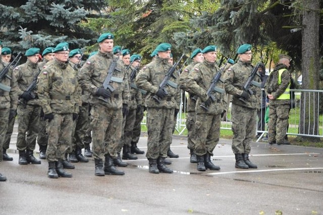 Przysięga żołnierzy z Brygady Obrony Terytorialnej