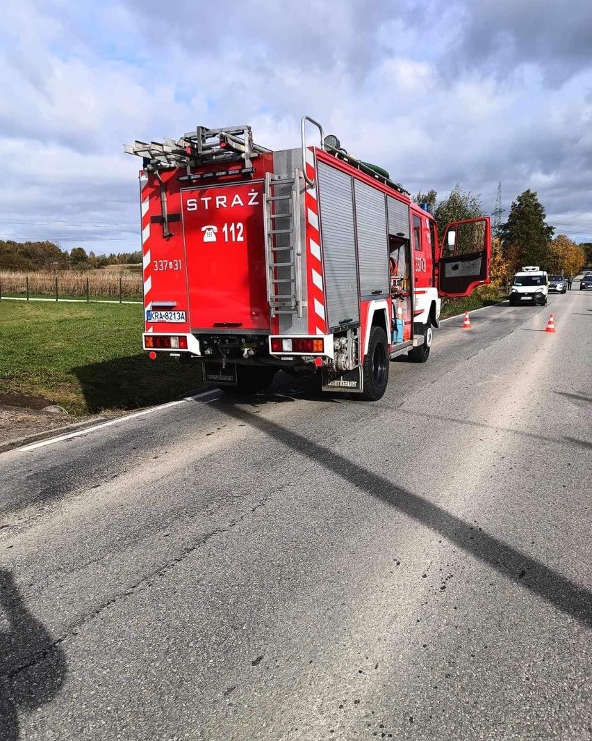 Wypadek w Zagaciu w gminie Czernichów