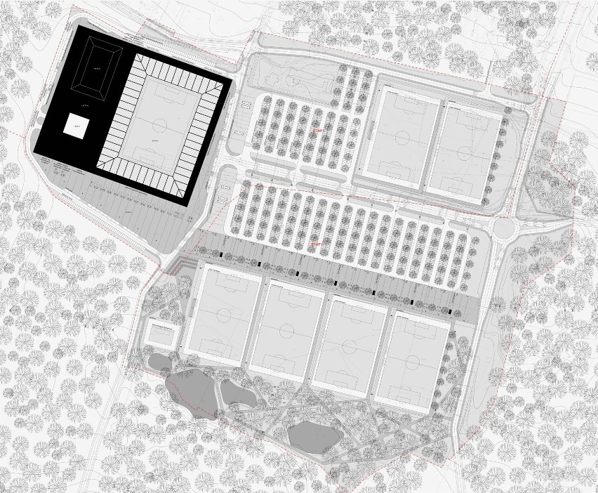 Projekt stadionu dla GKS Katowice