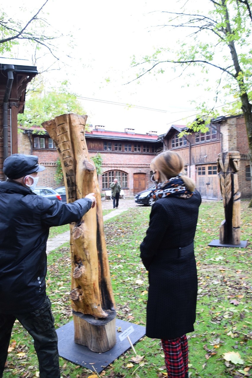 Muzeum Rzeźby Alfonsa Karnego. ,,Plenerowa rzeźba w drewnie – Hajnówka 2020’’ w ogrodzie i w budynku (zdjęcia)