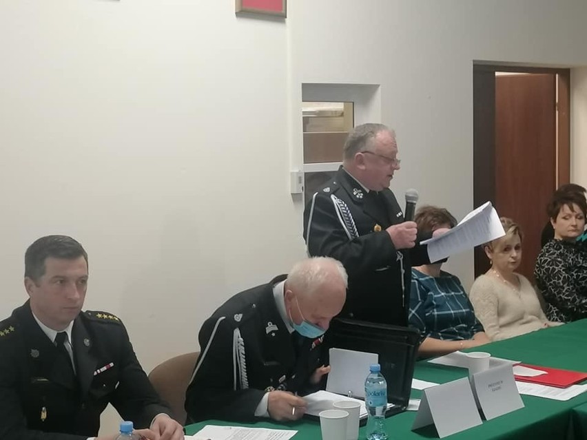 Nowe - stare władze Zarządu Gminnego Ochotniczych Straży Pożarnych w Gminie Łoniów. Wójt Szymon Kołacz ponownie prezesem