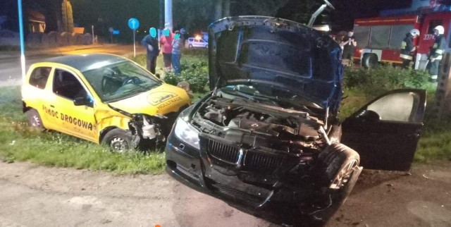 Wypadek w na pętli autobusowej w Piekarach w gminie Liszki