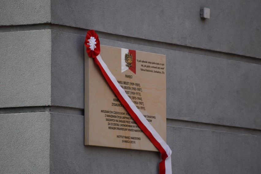 W Częstochowie upamiętniono Polaków ratujących podczas II...
