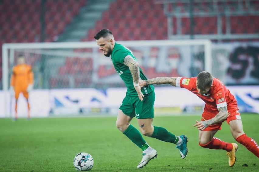 Fortuna 1 Liga. Zdjęcia z meczu Widzewa Łódź z Radomiakiem Radom, który zakończył się remisem 1:1