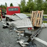 Wypadek na trasie S7 w powiecie białobrzeskim. Zderzyły się dwa samochody - jedna osoba ranna 