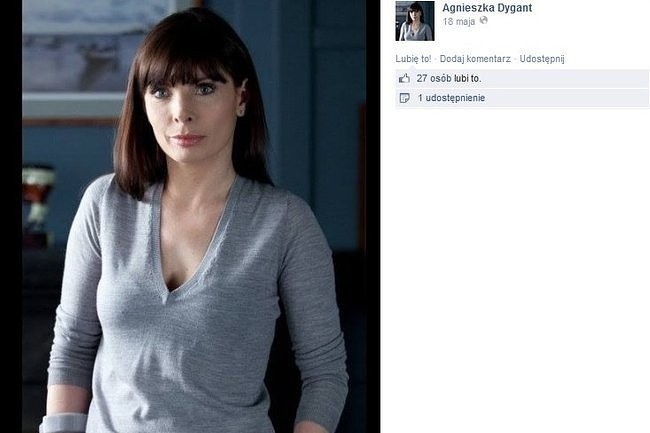 Agnieszka Dygant (fot. screen z Facebook.com)