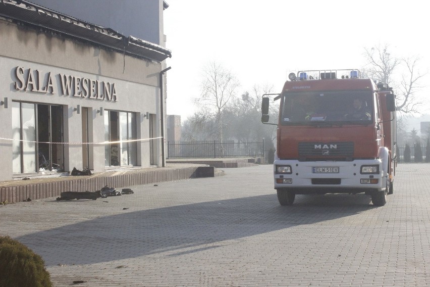 Spłonęła sala weselna w Natolinie [zdjęcia]