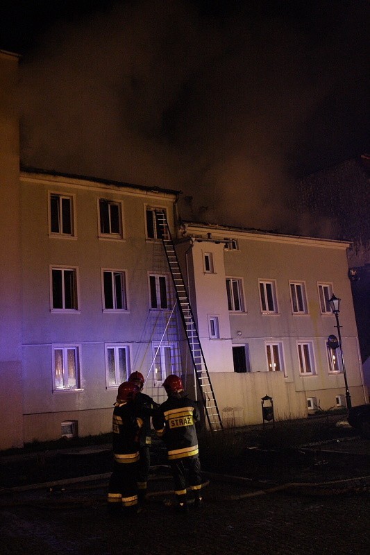 Pożar przy ul. Krasińskiego w Słupsku...