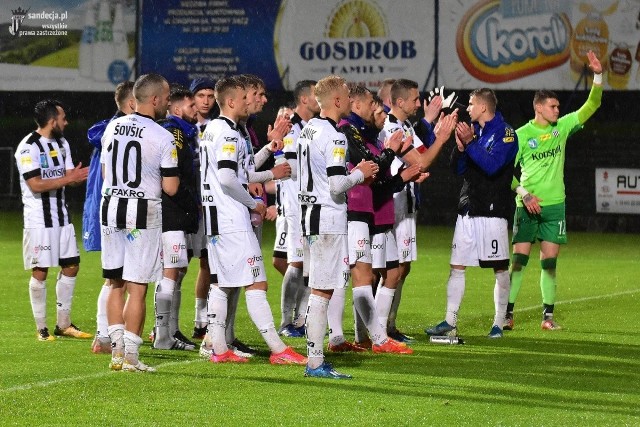 Piłkarze Sandecji w swoim poprzednim meczu zremisowali 1:1 z Chrobrym