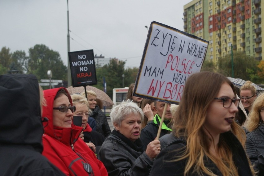 Czarny protest w miastach woj. śląskiego