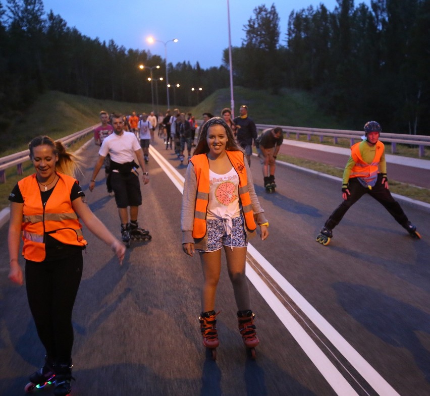 Rolkarze otwarli 2. odcinek trasy N-S w Rudzie Śląskiej