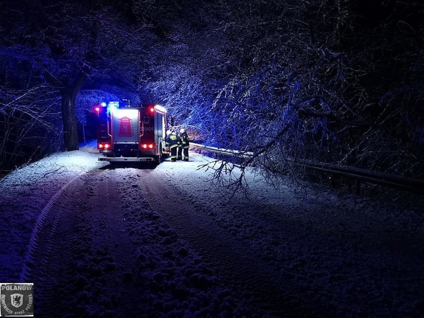 Zima w regionie koszalińskim. Strażacy z Polanowa w akcji [zdjęcia]